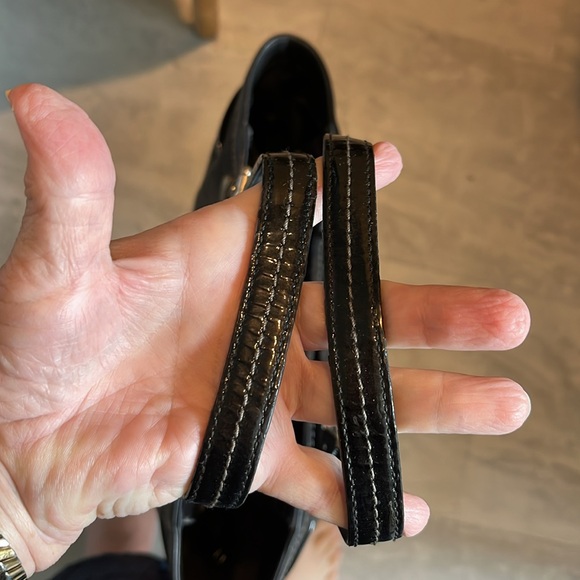 Coach signature Lurex Shoulder bag  tote  canvas/leather  black / black metallic - Picture 8 of 17